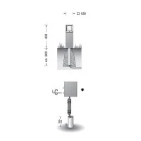 BEGA Multiple Emission Bollard Garden Luminaire LED 4.4W 265lm BEGA Multiple Emission Bollard Garden Luminaire LED 4.4W 265lm