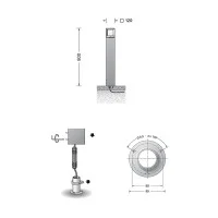 BEGA Paletto da Giardino Emissione Multipla LED 4.4W 265lm IP65