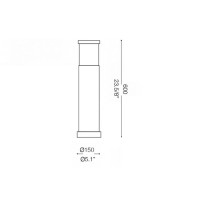 Ideal Lux Tronco PT1 Small Outdoor Floor Garden Lamp E27 60W