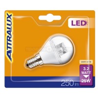 Attralux LED E14 3.2W-25W 2700K 250lm Lustre Luce Calda