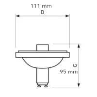 Philips Lamp MASTERColour CDM-R111 Elite GX8.5 35W 930 3000K 40°