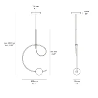 Estiluz Loop suspension lamp