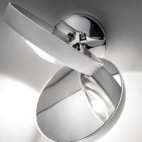 Lodes Nautilus Applique LED Lampada da Parete Cromo Bianco