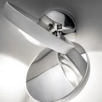 Lodes Nautilus Applique LED Lampada da Parete Cromo Bianco Lodes Nautilus Applique LED Lampada da Parete Cromo Bianco