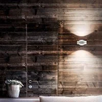 Lodes Nautilus Applique LED Wall Lamp Chrome White