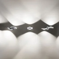 Lodes Nautilus Applique LED Wall Lamp Chrome White