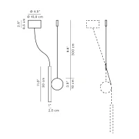 Luceplan A05/2 only counterweight for doi lamp