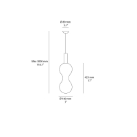 copy of Zafferano Sfera suspension lamp