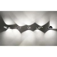 Lodes Nautilus Applique LED Wall Lamp Chrome Black