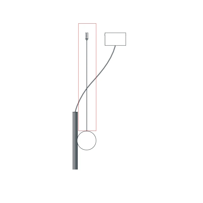Luceplan A05/3 cavo per contrappeso lampada doi Luceplan A05/3 cavo per contrappeso lampada doi