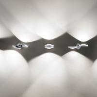 Lodes Nautilus Applique LED Lampada da Parete Cromo Nero