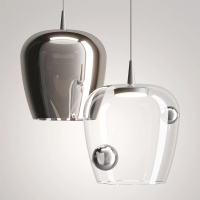 Zafferano Bilia 230v Nude suspension lamp