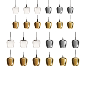 Zafferano Bilia 230v Nude suspension lamp