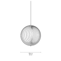 Verpan Moon Opal suspension lamp