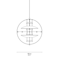 Verpan VP Globe 50 lampada da sospensione