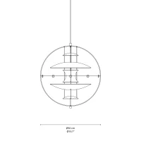 Verpan VP Globe 50 lampada da sospensione
