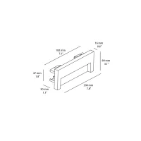 Wever & Ducrè Reto 2.0 rectangular led steplight