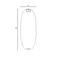 Flos La Plus Belle LED Wall Lamp Mirror by Philippe Starck
