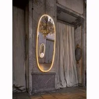 Flos La Plus Belle LED Wall Lamp Mirror by Philippe Starck
