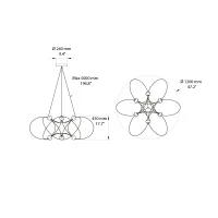 DCW Munari 6 suspension lamp