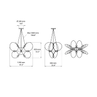 DCW Munari 10 suspension lamp