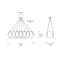 DCW Munari 8 suspension lamp