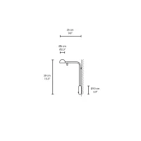Vibia Pin 1 lampada da parete