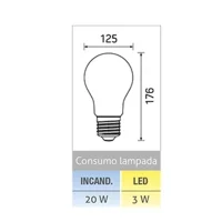 Lampadina LED Curved Diamante E27 3W multicolore Dimmerabile Lampadina LED Curved Diamante E27 3W multicolore Dimmerabile