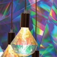 Lampadina LED Curved Diamante E27 3W multicolore Dimmerabile Lampadina LED Curved Diamante E27 3W multicolore Dimmerabile