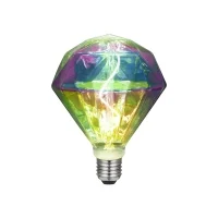 Lampadina LED Curved Diamante E27 3W multicolore Dimmerabile Lampadina LED Curved Diamante E27 3W multicolore Dimmerabile