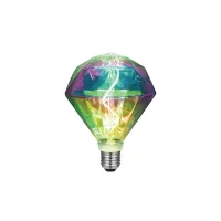 Lampadina LED Curved Diamante E27 3W multicolore Dimmerabile Lampadina LED Curved Diamante E27 3W multicolore Dimmerabile
