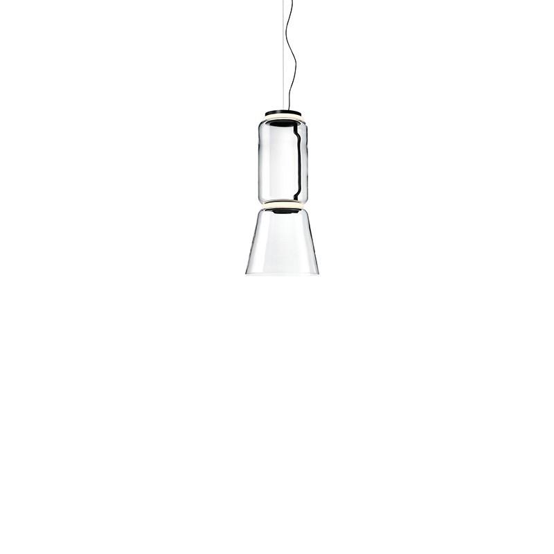 Flos Noctambule Sospensione Led Cilindro e Cono In Vetro by Flos Noctambule Sospensione Led Cilindro e Cono In Vetro by