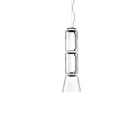Flos Noctambule Sospensione Led Cilindro e Cono In Vetro by