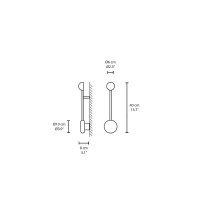 Vibia Pin 2 wall lamp
