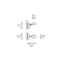 Vibia Pin 1675 wall lamp