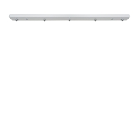 Zafferano linear ceiling rose for multiple suspension with 5 lights