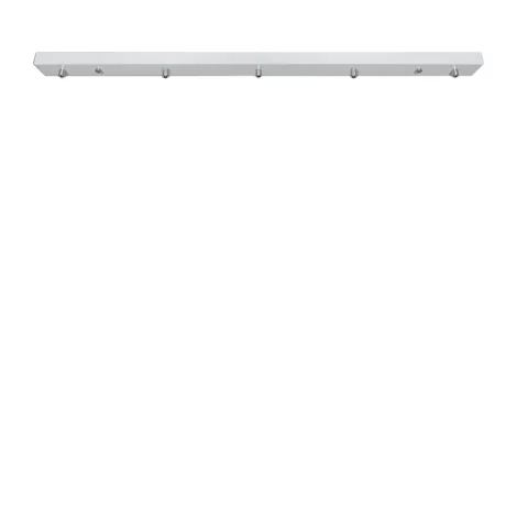 Zafferano linear ceiling rose for multiple suspension with 5 lights