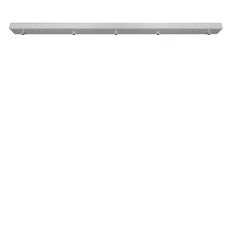 Zafferano linear ceiling rose for multiple suspension with 5 lights