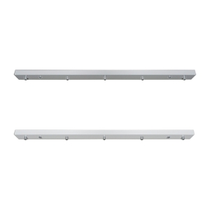 Zafferano linear ceiling rose for multiple suspension with 5 lights