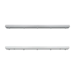 Zafferano linear ceiling rose for multiple suspension with 5 lights