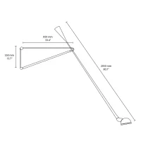 Flos 265 lampada da parete orientabile