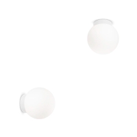 Ideal Lux Mapa Bianco AP1 Spherical Wall Lamp