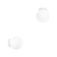 Ideal Lux Mapa Bianco AP1 Spherical Wall Lamp