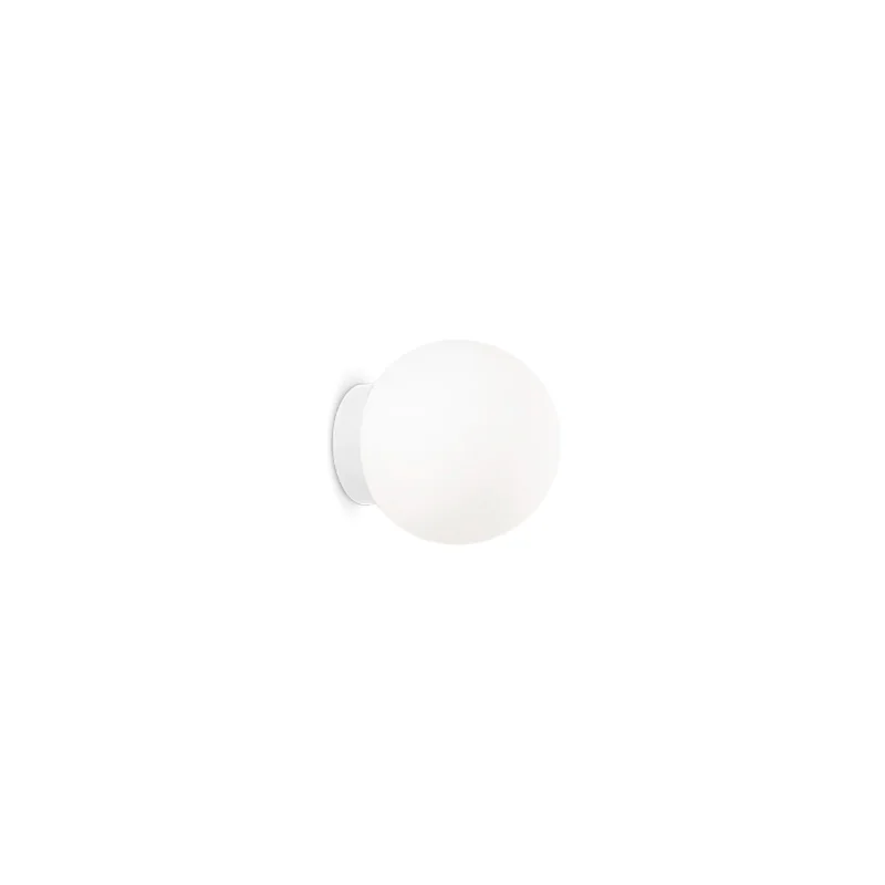 Ideal Lux Mapa Bianco AP1 Spherical Wall Lamp Ideal Lux Mapa Bianco AP1 Spherical Wall Lamp