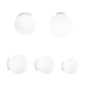 Ideal Lux Mapa Bianco AP1 Lampada Sferica da Parete