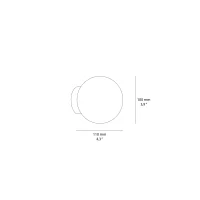 Ideal Lux Mapa Bianco AP1 Lampada Sferica da Parete