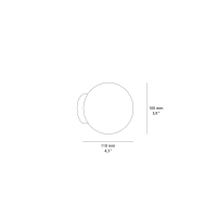 Ideal Lux Mapa Bianco AP1 Spherical Wall Lamp