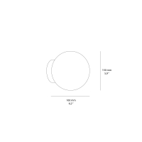 Ideal Lux Mapa Bianco AP1 Spherical Wall Lamp