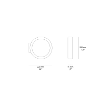 Cin&Nils Assolo wall or ceiling lamp