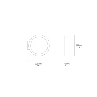 Cin&Nils Assolo wall or ceiling lamp